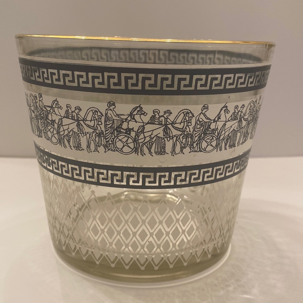 Jeanette Mid Century Glass Ice Bucket